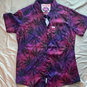 DIXXON Flannel Womens Medium Mendocino Ladies Lightweight 420 Party Shirt L